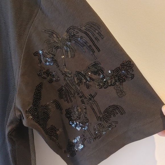 Dries Van Noten Mesh Overlay Sequin Embellished T-Shirt Size XS - Picture 9 of 9